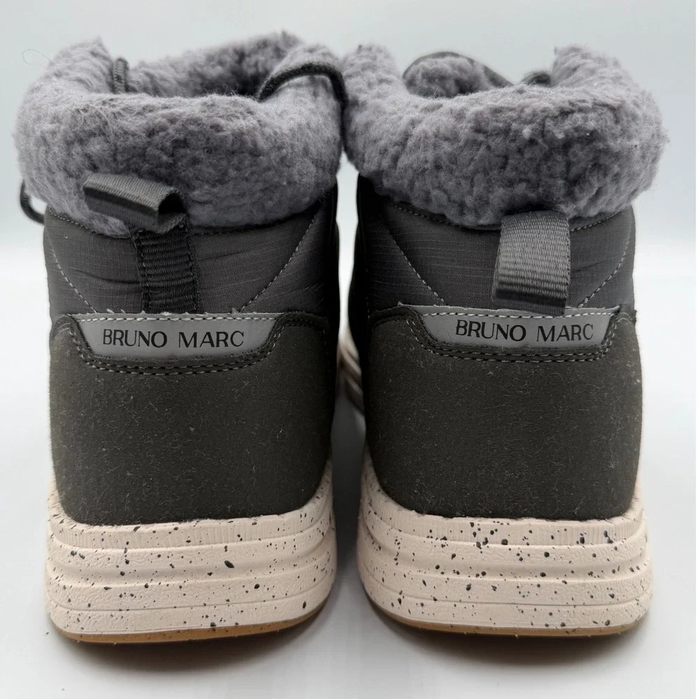 Bruno Marc 3M Thinsulate Winter Boots Gray Men's Size 8